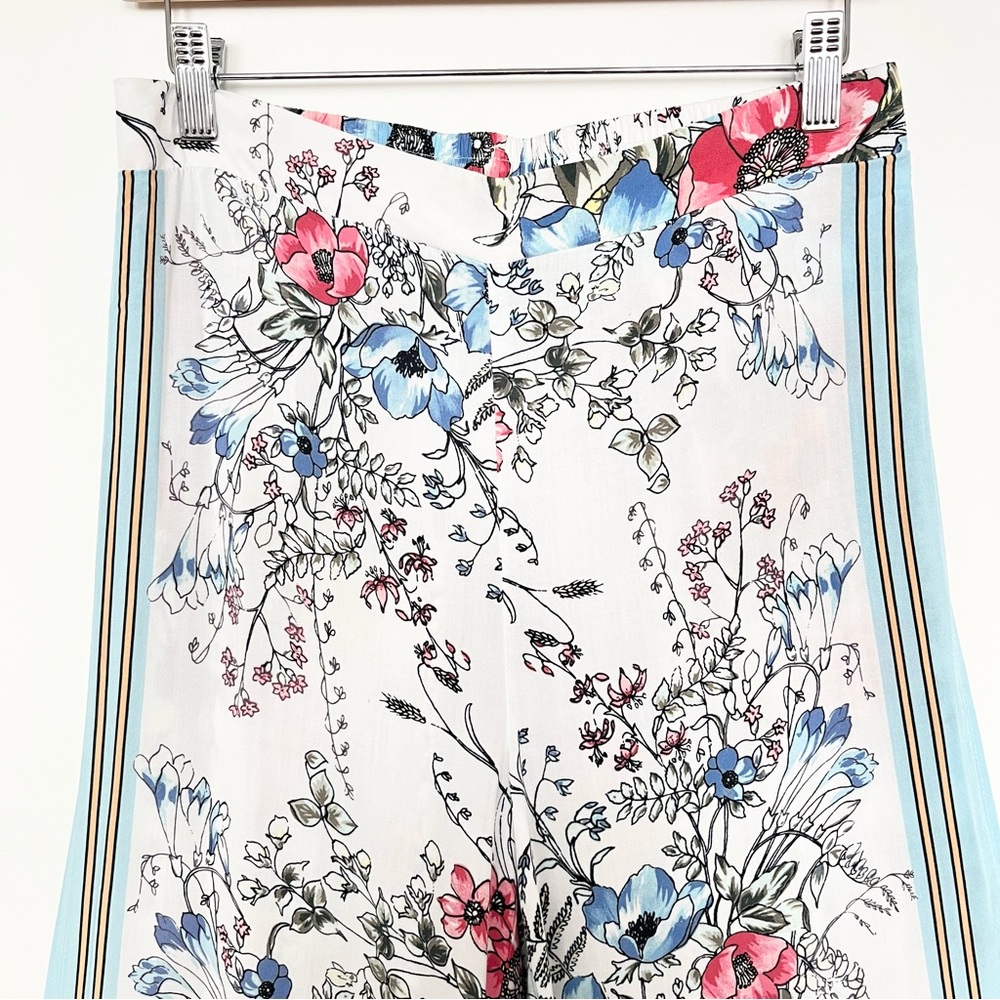Vince Camuto Beach Women's Floral Pants High Slit Pull-On L Cabana Pool Flowey - Picture 5 of 7